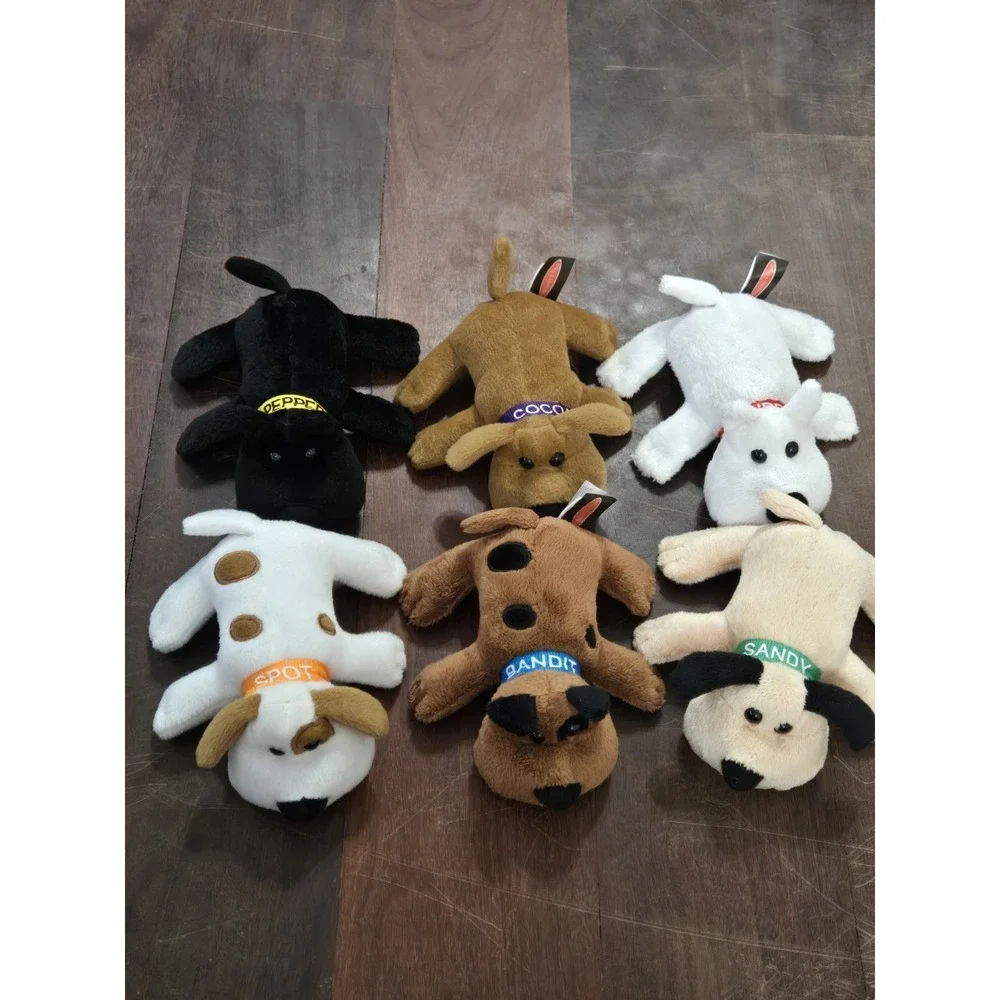 Melissa & Doug Puppy Pursuit Games 6 Plush Puppies Card Tray Children's Game